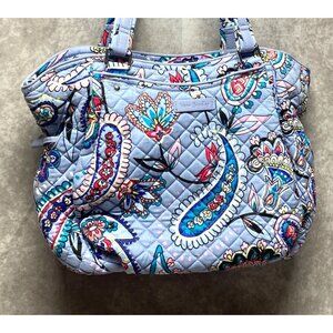 Vera Bradley Glenna Satchel Paisley Quilted Shoulder Bag Purse